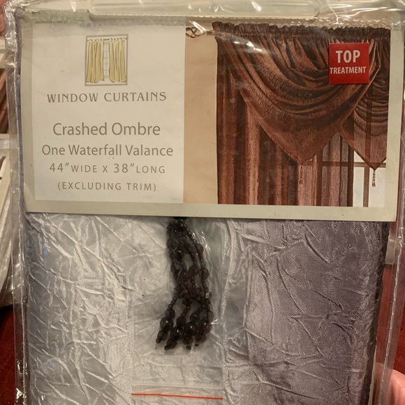 NIP - Window sheers - Crashed Ombre black, dark grey, medium gray to light gray - Picture 4 of 7